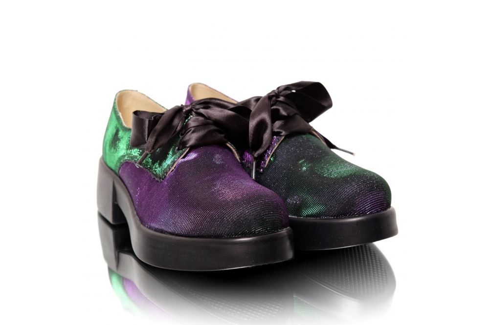 Pantofi de dama oxford din material textil stretch Pantofini Disco
