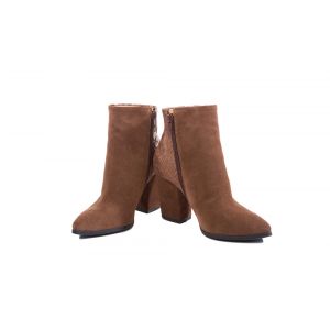 Botine din piele naturala pantofini by fagio